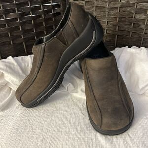 Dansko Calla Sport Clog Shoe Brown Oiled Leather Womens Size EU 37